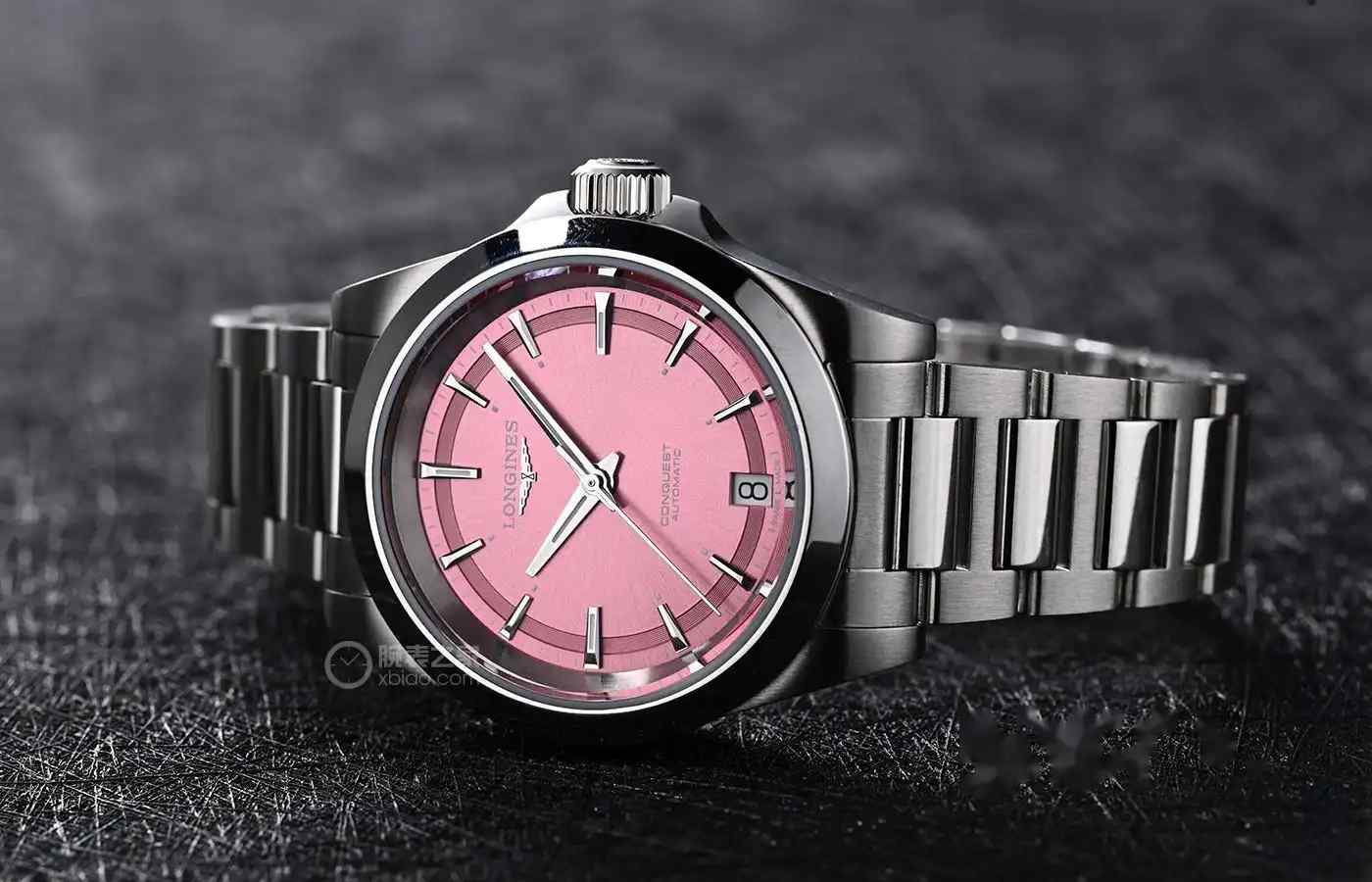 浪琴康卡斯悦动系列粉色表盘腕表-精致腕表彰显“女主”魅力！ | 奈斯探表