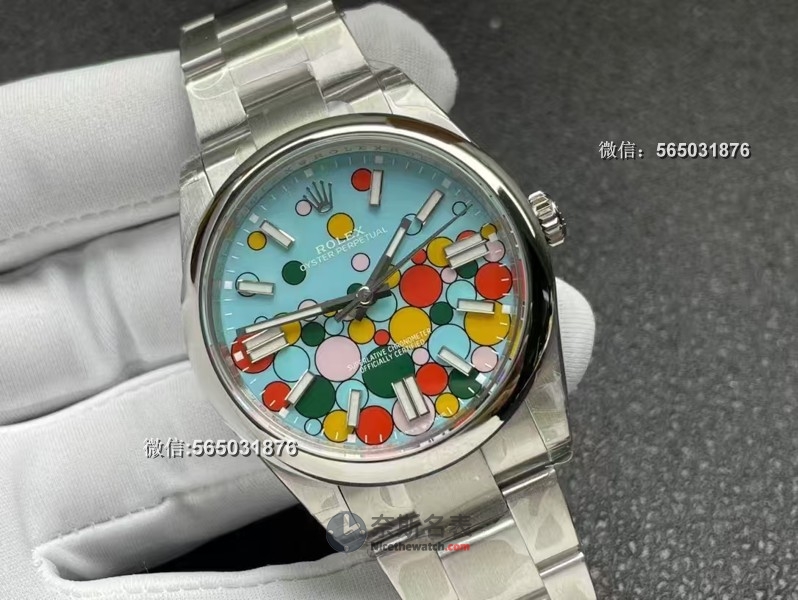 VS厂劳力士蚝式恒动蒂芙尼蓝泡泡面对比原厂是否对版？ | 奈斯探表