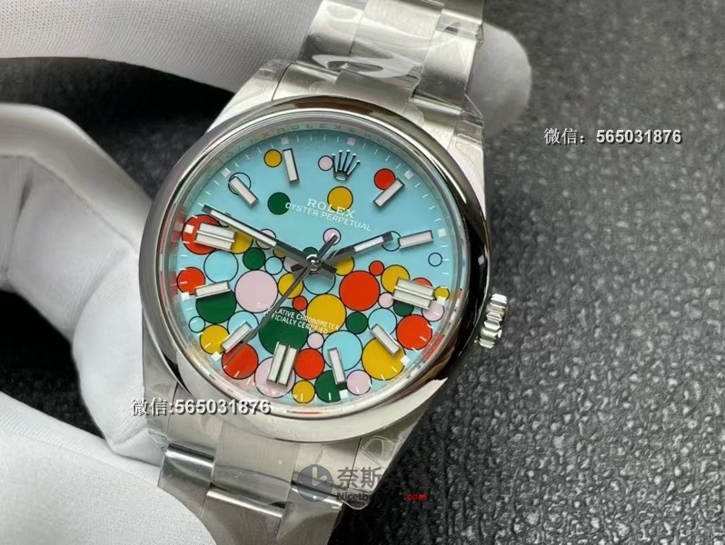 VS厂劳力士蚝式恒动蒂芙尼蓝泡泡面对比原厂是否对版？ | 奈斯探表