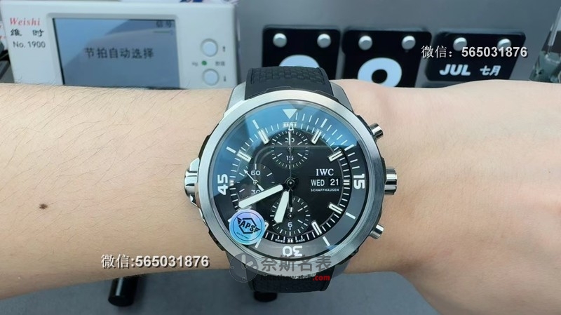 APS厂万国海洋计时码表鲨鱼限量款还原度高不高？(教您辨别方法) | 奈斯探表