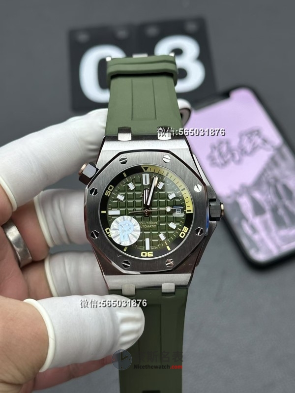 APS厂爱彼15720牛油果绿盘评测：4308一体机芯是否稳定？ | 奈斯探表