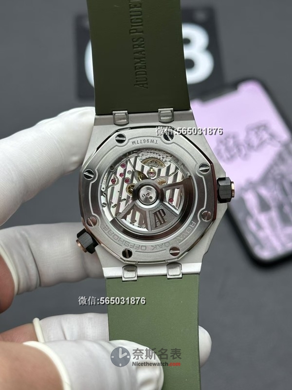 APS厂爱彼15720牛油果绿盘评测：4308一体机芯是否稳定？ | 奈斯探表