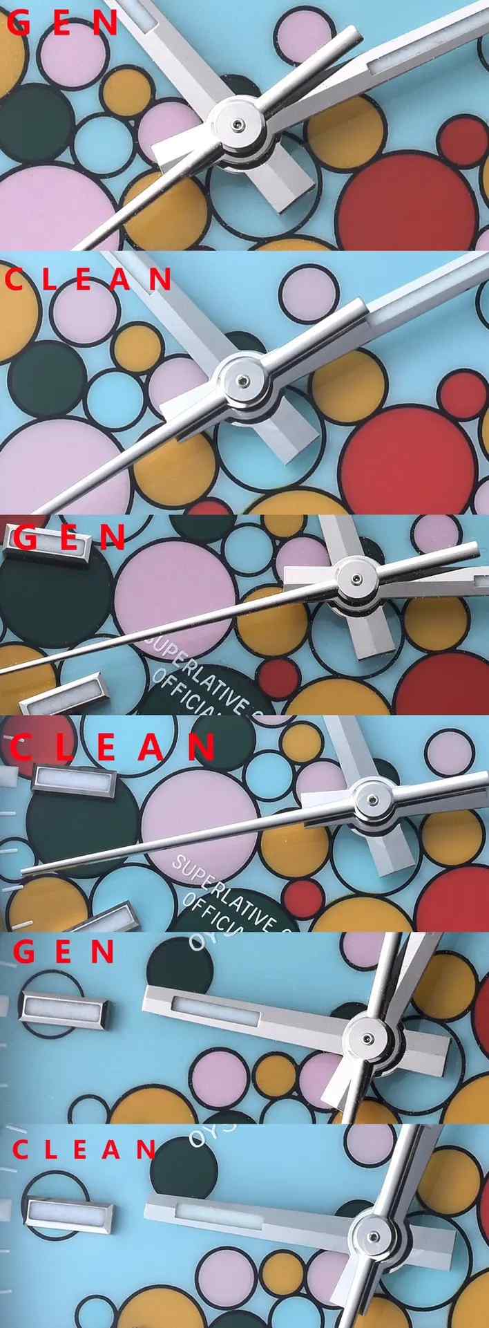 鉴别技巧！Clean厂劳力士蚝式恒动41毫米“庆典图案”气泡腕表真假对比评测 | 奈斯探表