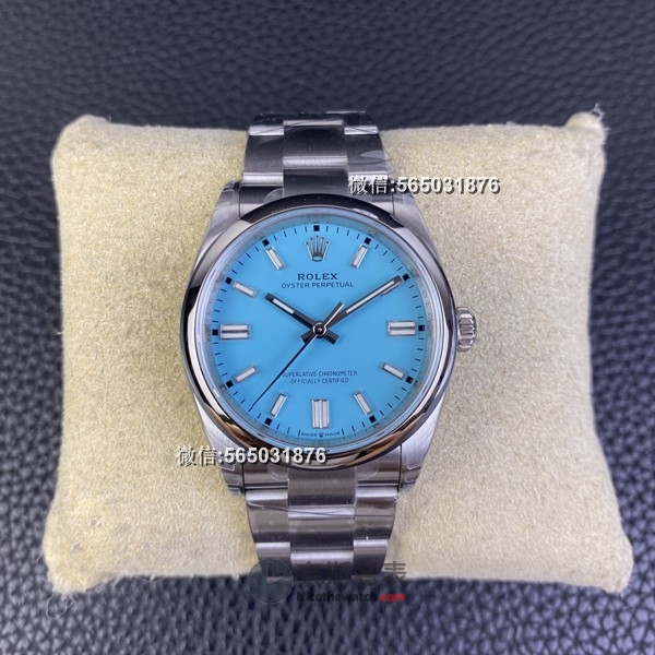 VS厂复刻巅峰！劳力士36蚝式蒂芙尼蓝腕表细节揭秘 | 奈斯探表