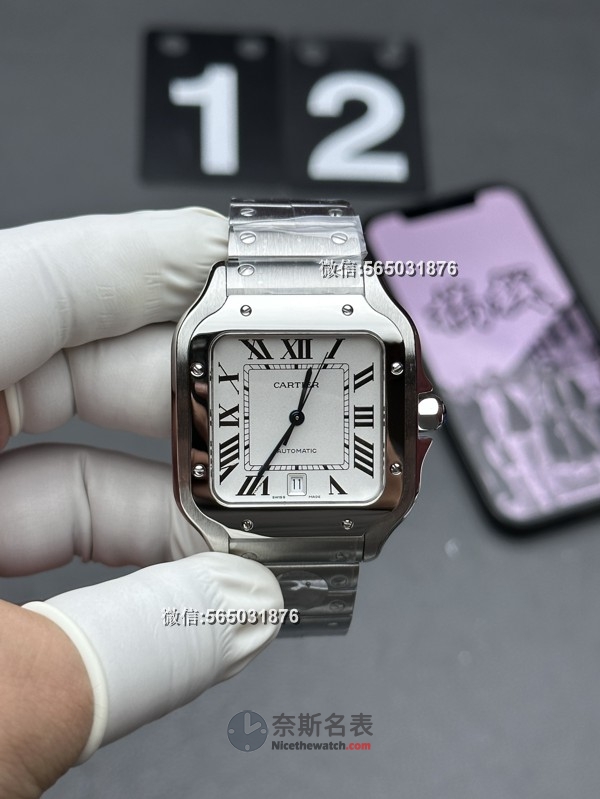 BV厂卡地亚山度士大号男款机械表评测：天花板级别的做工细节解析 | 奈斯探表