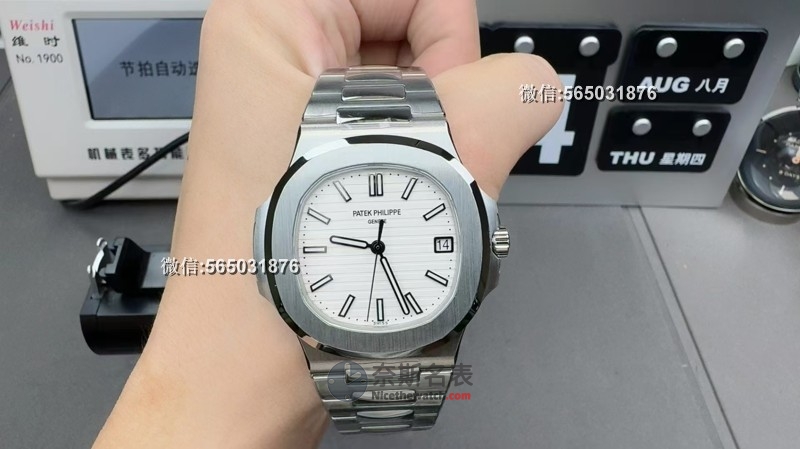 3K厂复刻百达翡丽鹦鹉螺5711白盘钢表，精湛工艺再现奢华经典 | 奈斯探表