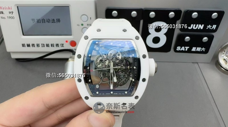 BBR厂理查RM055白陶瓷一体机V3版评测：全新开模定制机芯，稳定性大幅提升！ | 奈斯探表