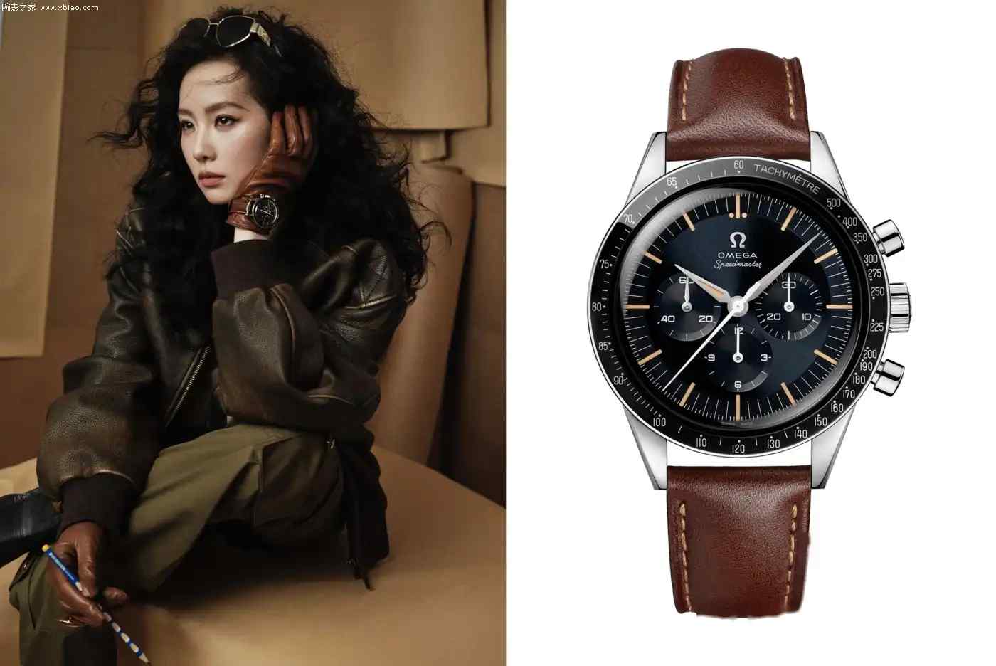 复古经典！刘诗诗演绎超霸‘首枚太空表’魅力！ | 奈斯探表