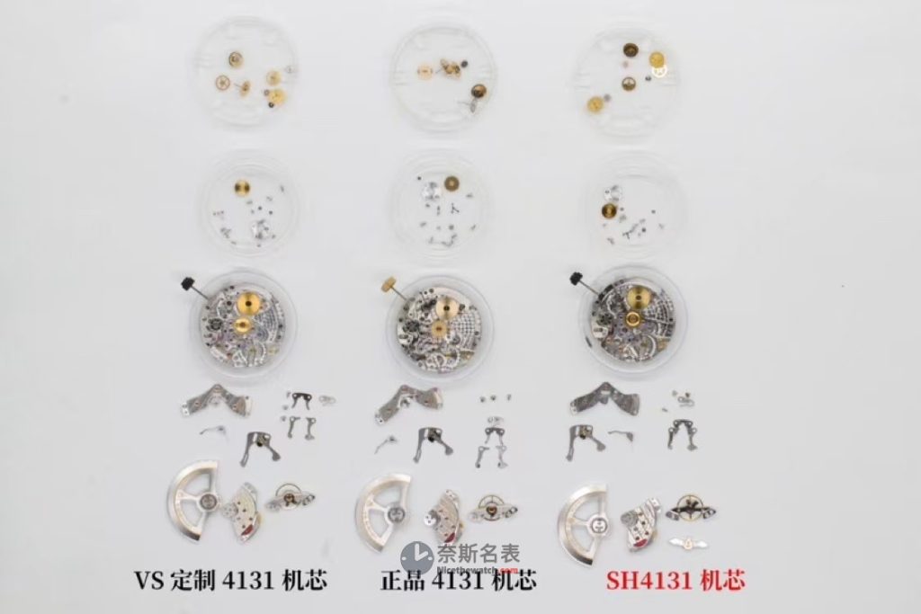 VS厂迪通拿4131机芯细节对比，看完你就知道它有多牛！ | 奈斯探表