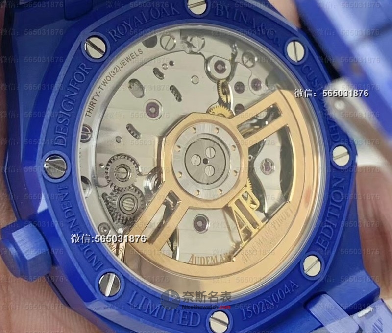 细节控必看：APS厂爱彼15500蓝陶瓷如何做到“一眼真”？ | 奈斯探表