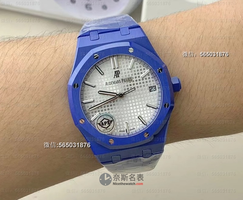 细节控必看：APS厂爱彼15500蓝陶瓷如何做到“一眼真”？ | 奈斯探表