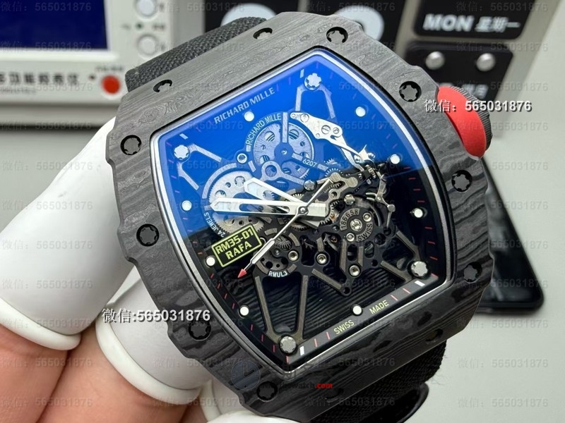 50g超轻体验！BBR厂理查德米勒RM35-01碳纤维复刻表深度评测 | 奈斯探表