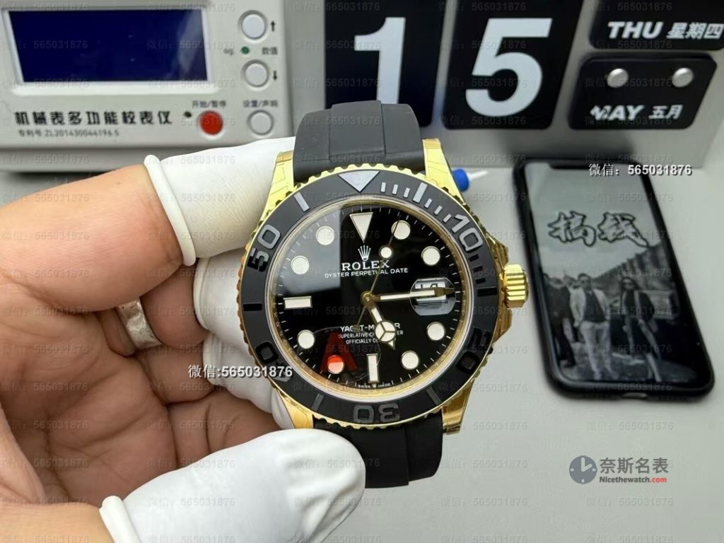 复刻表天花板！VS厂劳力士黄金游艇V3实测，148克配重太惊艳 | 奈斯探表
