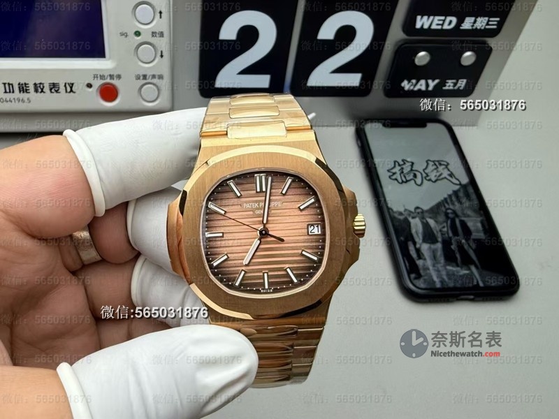 零差评来袭！3K厂百达翡丽鹦鹉螺5711玫瑰金全网最细拆解解析 | 奈斯探表