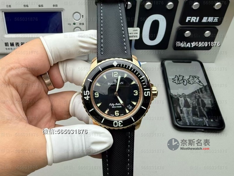 买表必看！ZF厂宝珀五十噚玫瑰金实测，这些细节90%的人不知道 | 奈斯探表