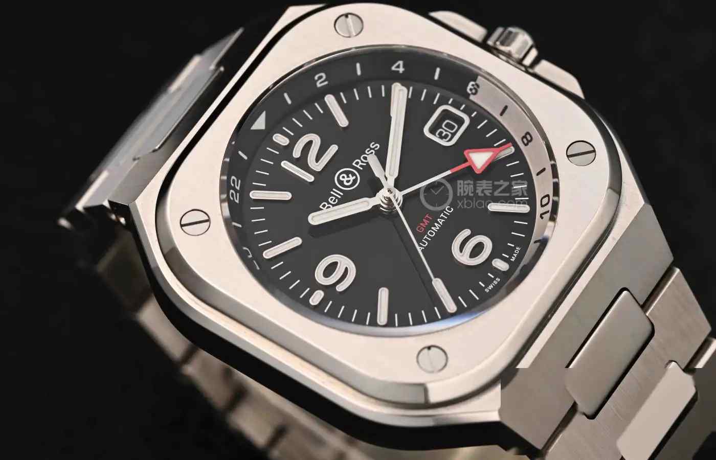 商务差旅必备！柏莱士BR05-GMT双时区腕表深度评测：这抹红针太抢眼！ | 奈斯探表