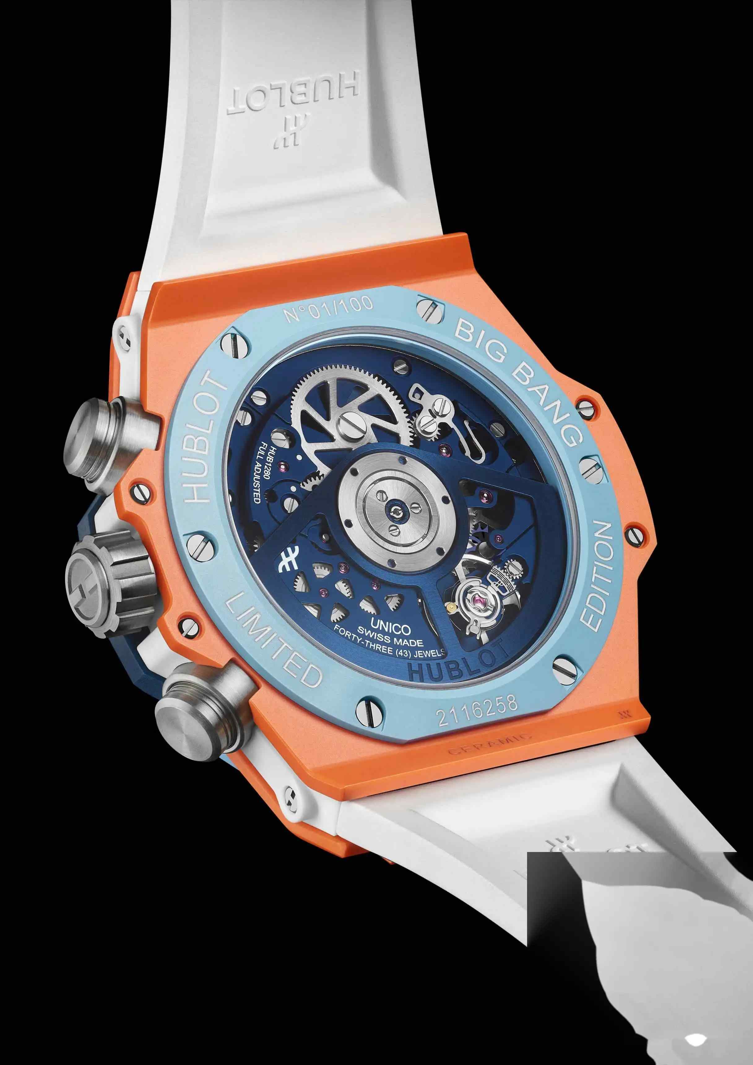 夏日限定来袭！宇舶Big Bang橙蓝腕表实测，3秒换带+100米防水 | 奈斯探表