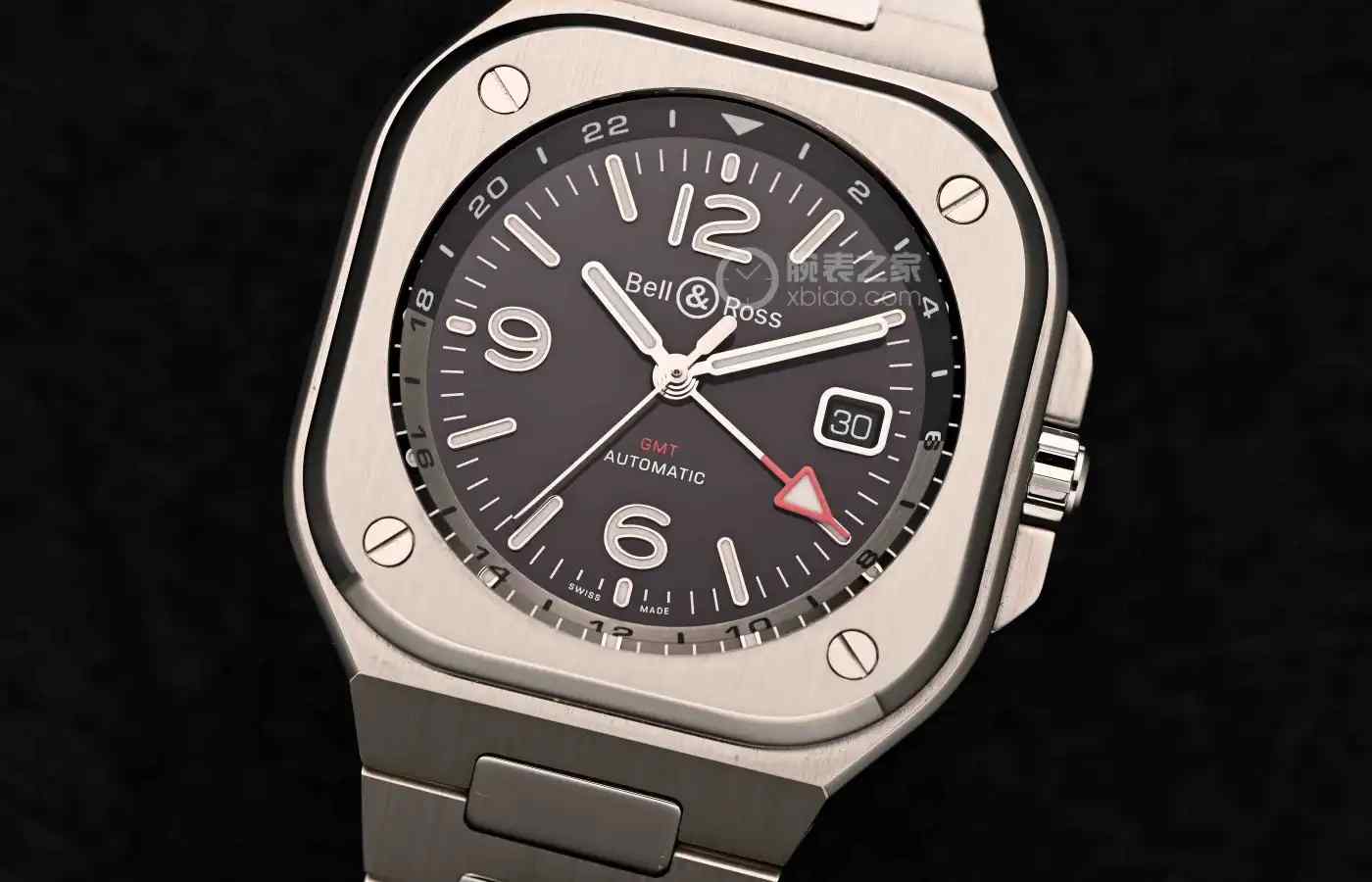 商务差旅必备！柏莱士BR05-GMT双时区腕表深度评测：这抹红针太抢眼！ | 奈斯探表