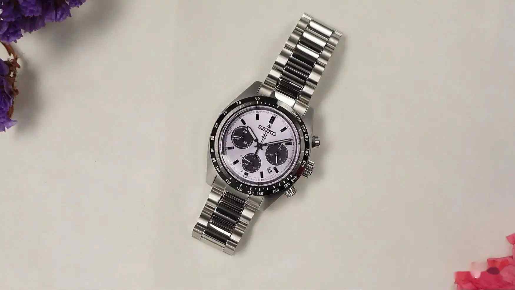 精工爆款来袭！江户紫限量计时码表开箱：6个月太阳能续航+夜光显示，田径迷必入！ | 奈斯探表
