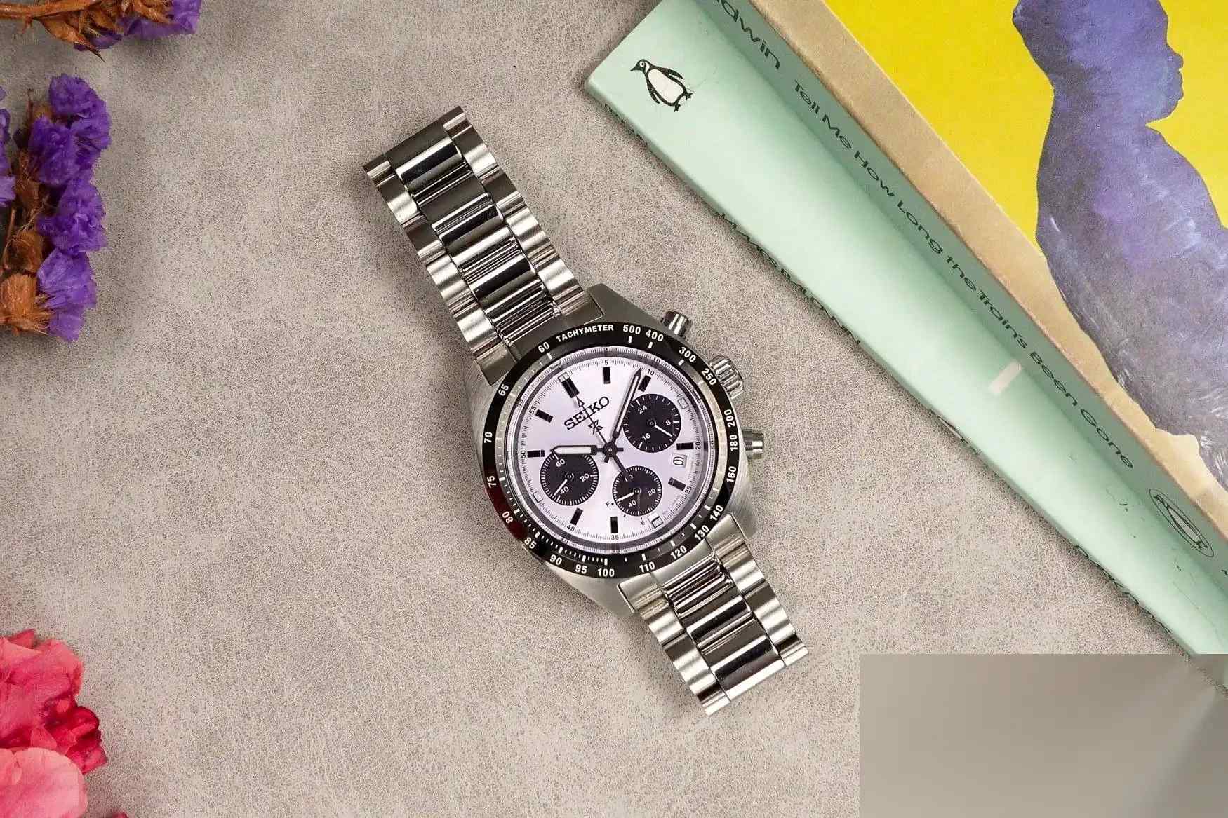 精工爆款来袭！江户紫限量计时码表开箱：6个月太阳能续航+夜光显示，田径迷必入！ | 奈斯探表