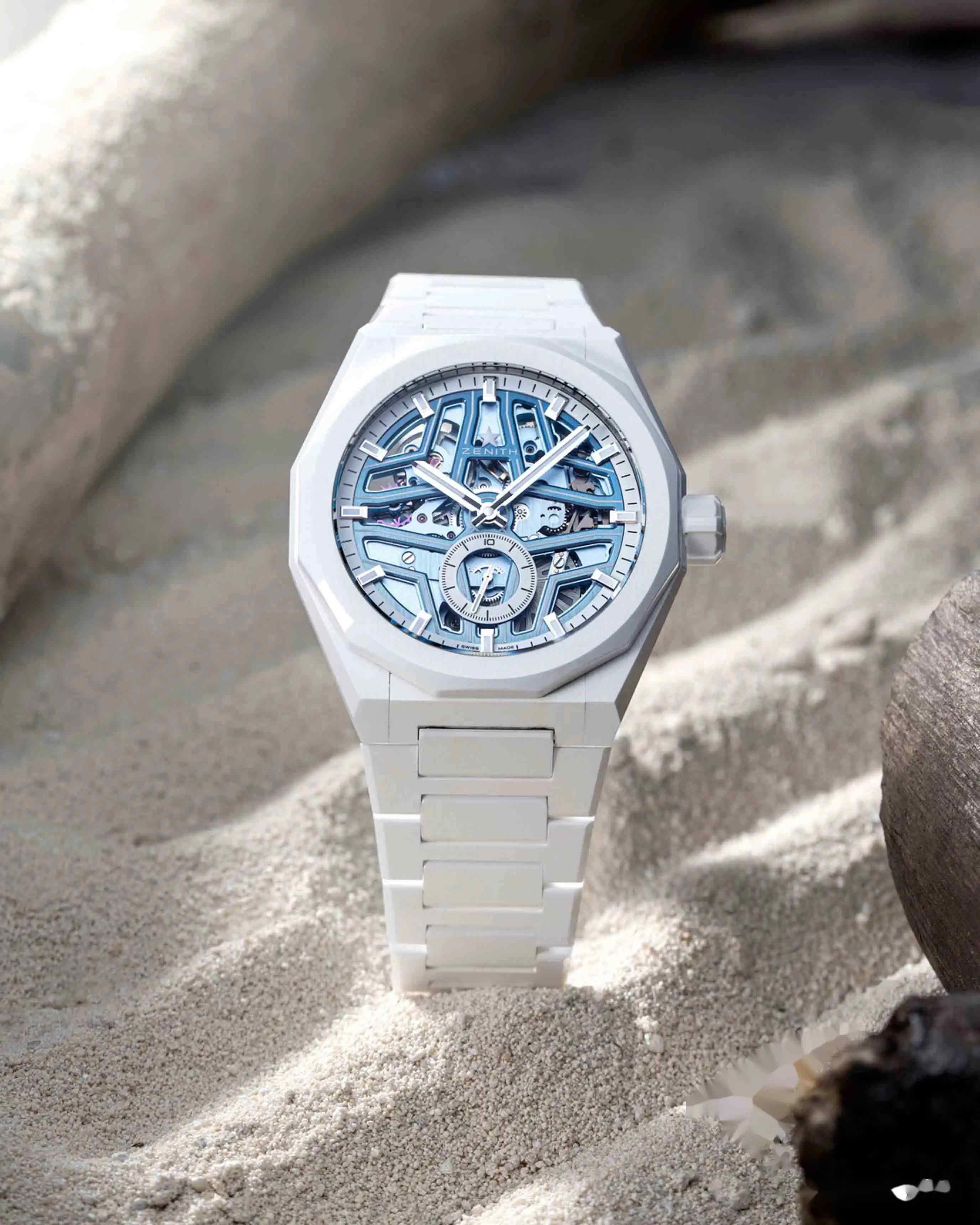 【限量100枚】真力时DEFY White Surfer陶瓷腕表终章登??！冰蓝镂空美炸了！ | 奈斯探表