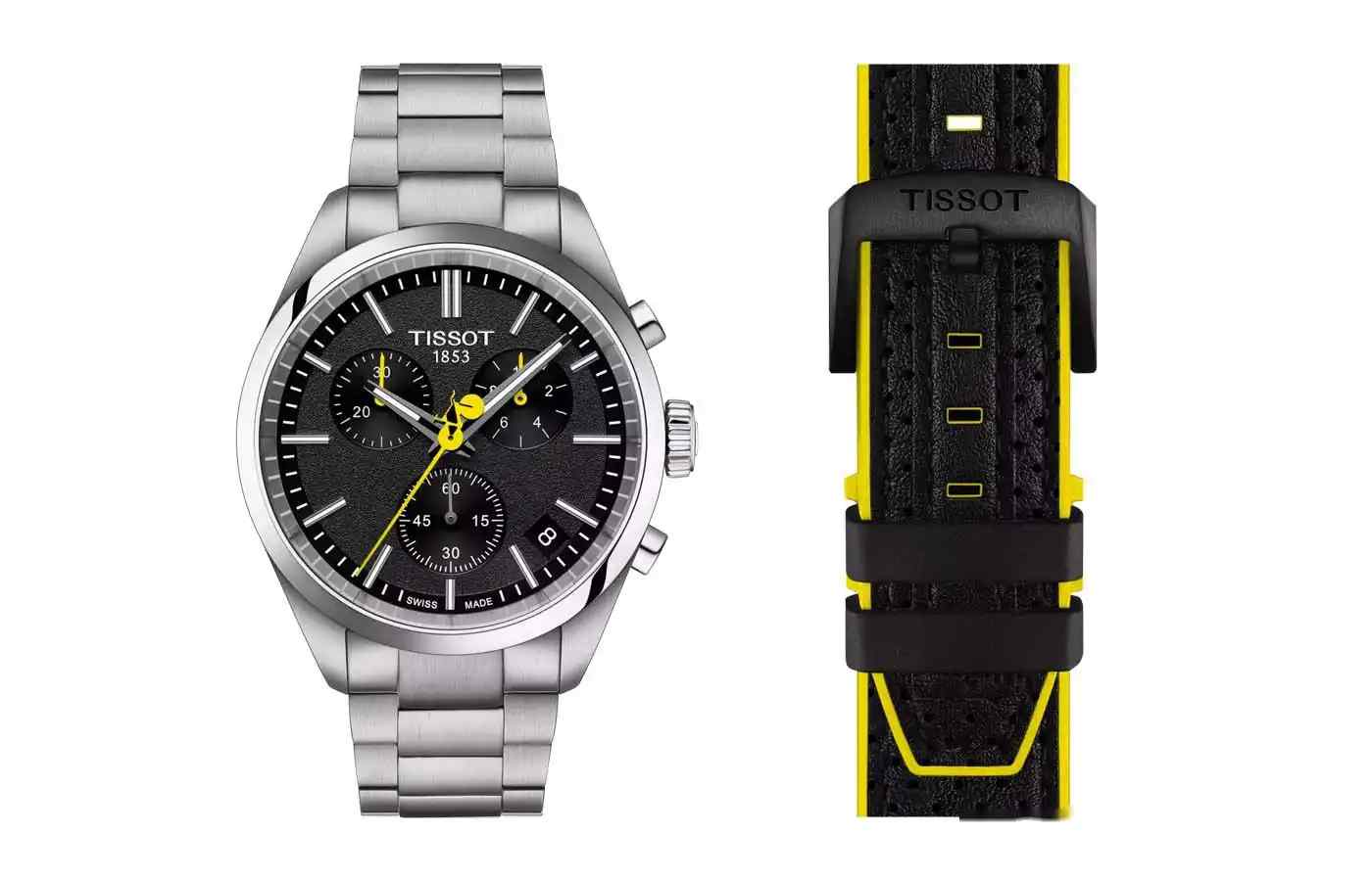 骑行党必看！天梭PR100环法特别版，沥青表盘+黄针设计帅炸了！ | 奈斯探表