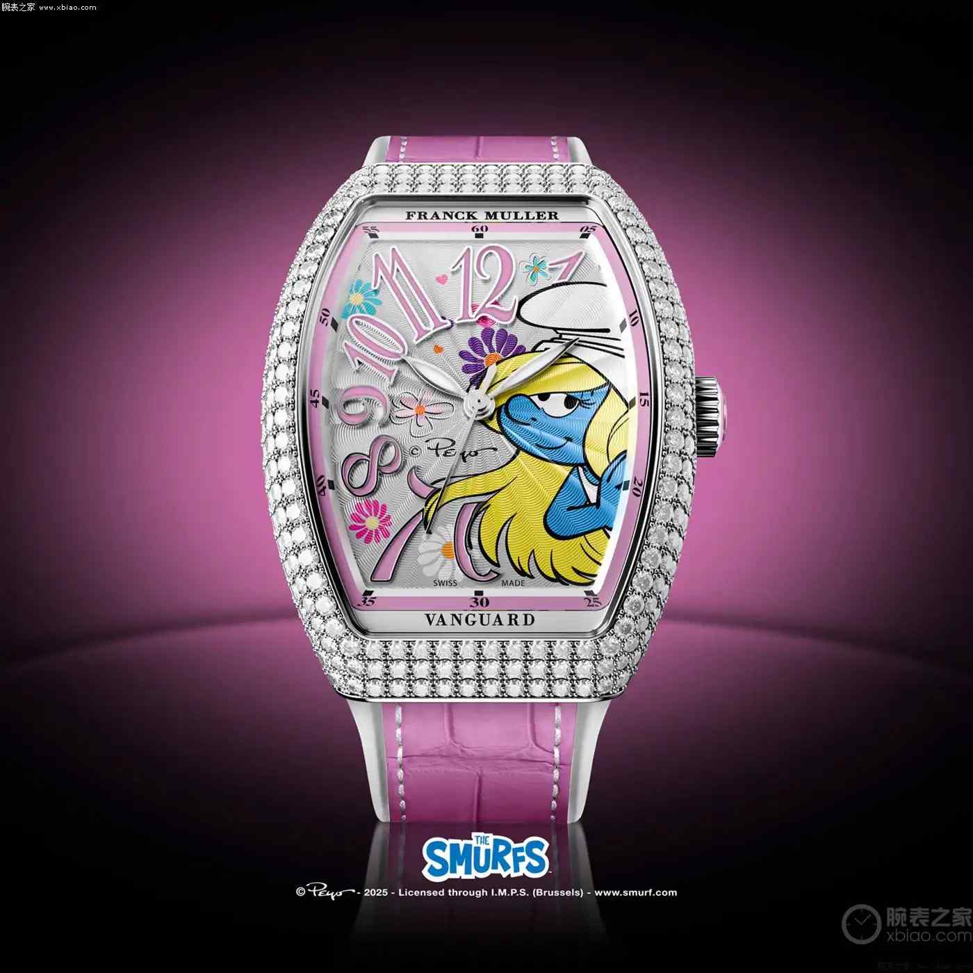 法穆兰蓝妹妹联名款震撼上市！全球限量100枚，蓝精灵粉丝必抢！ | 奈斯探表