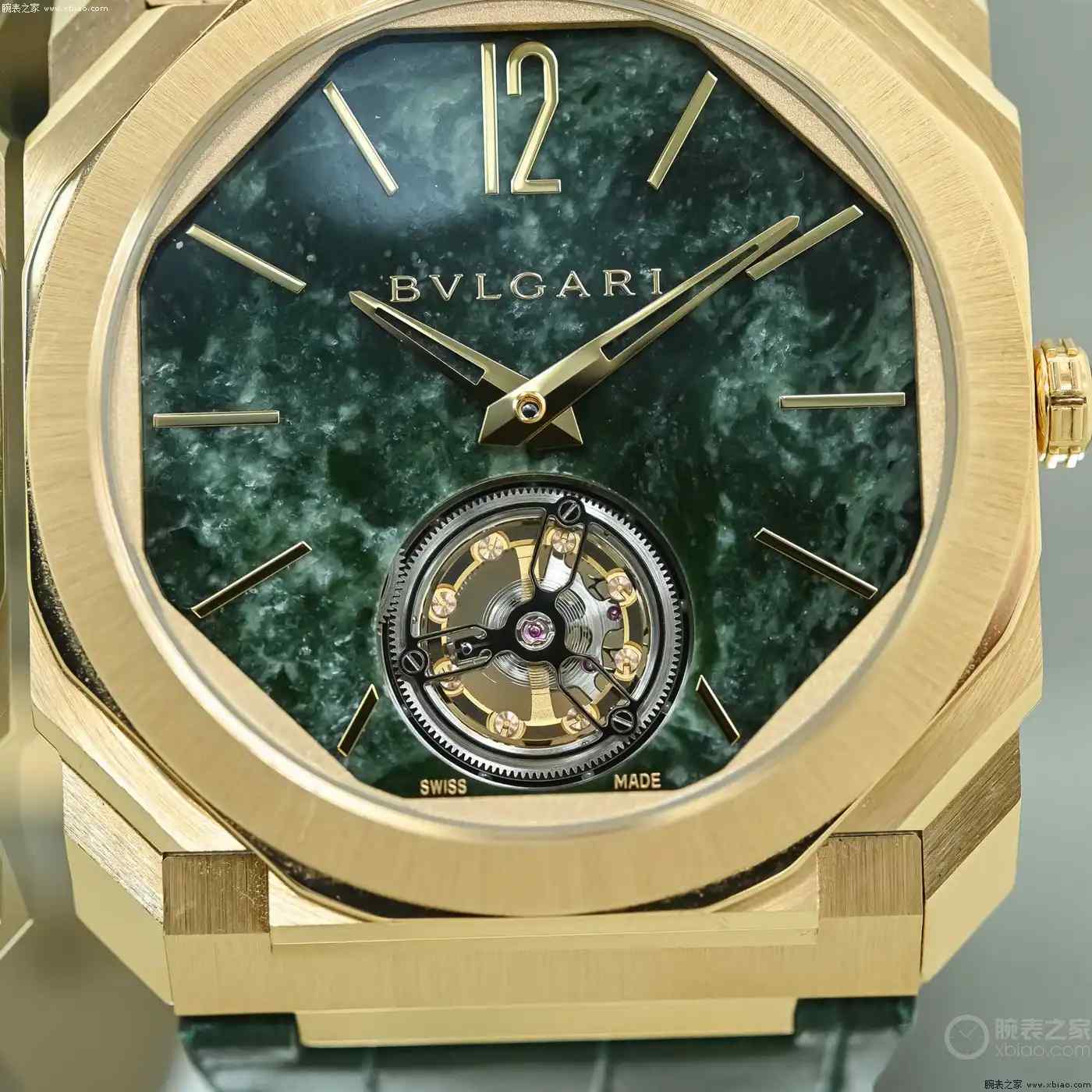比黄金还稀有！宝格丽Octo陀飞轮绿色大理石版，1.95mm机芯惊艳亮相 | 奈斯探表