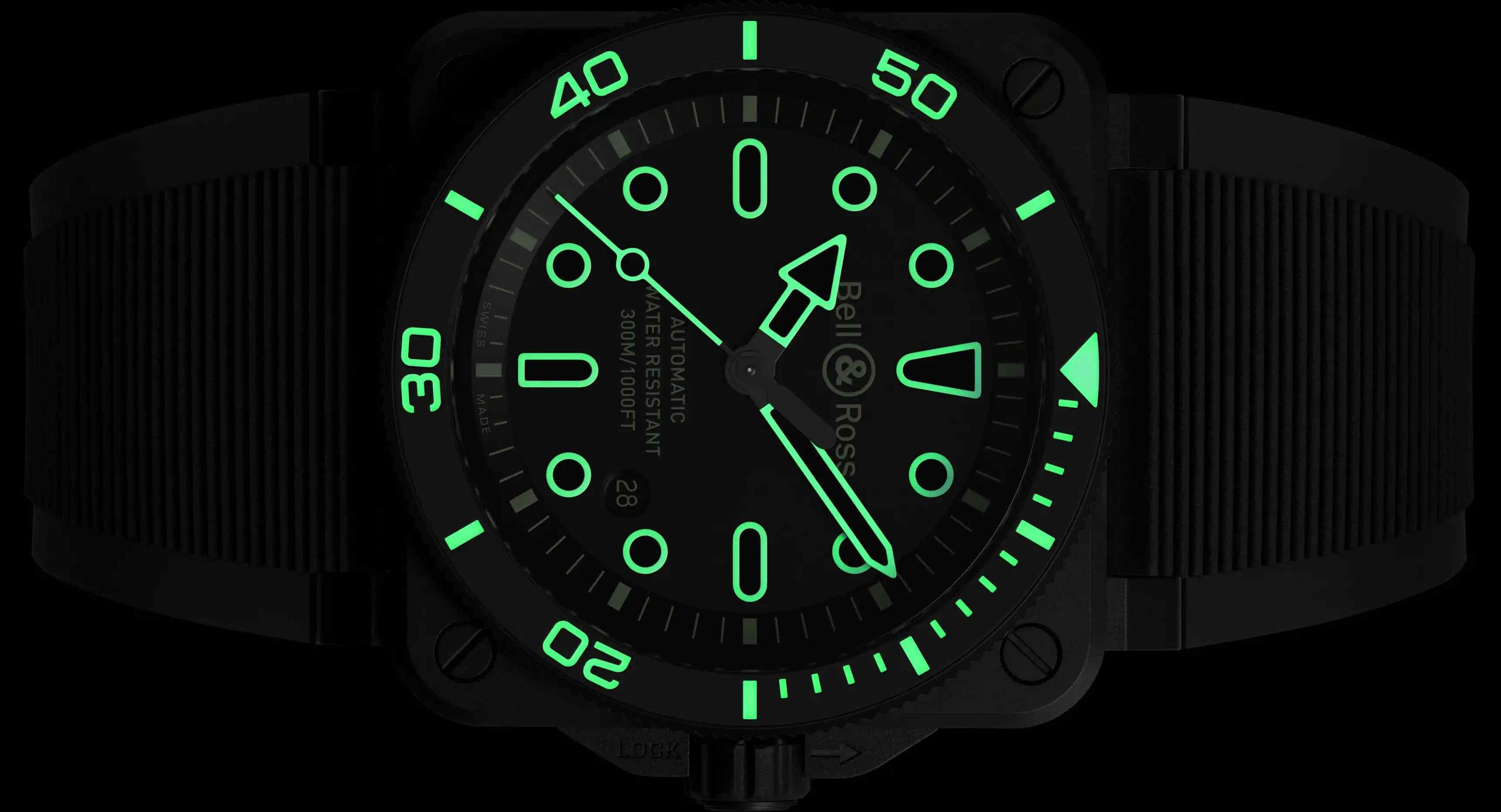 夜光王者归来！柏莱士BR-03潜水表限量500枚，霓虹轮廓美炸了！ | 奈斯探表