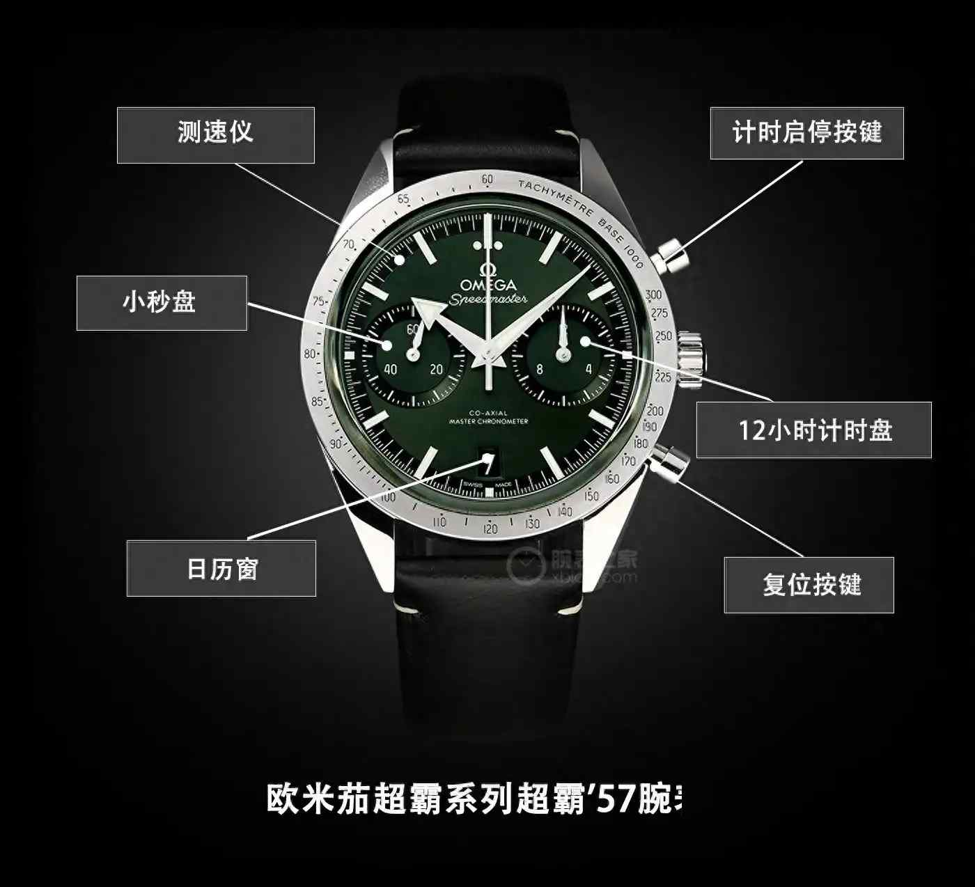 登月表玩新色！这款欧米茄绿盘超霸美哭，9906手动芯玩家必入！ | 奈斯探表