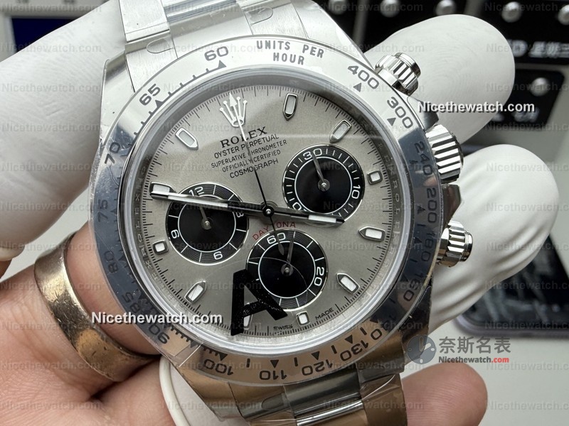 VS厂白金灰迪V3震撼升级！183克真手感+4131稳定机芯，细节拉满堪比原装？ | 奈斯探表