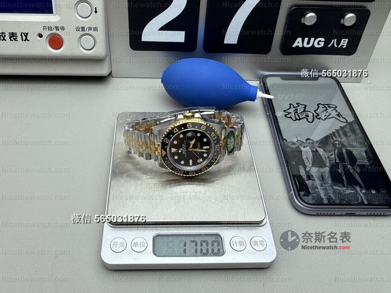 别再买轻飘仿表了！这款ARF间金皮蛋圈做到170克，戴上手才知道什么叫坠手感！ | 奈斯探表