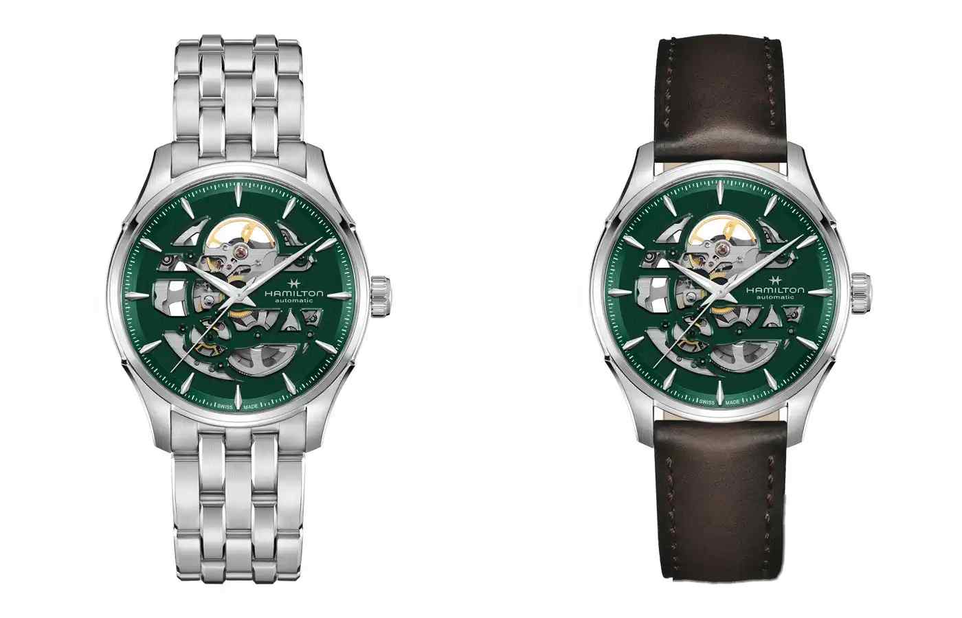 机械美学一眼入魂！汉米尔顿爵士系列镂空绿盘，正装休闲两不误 | 奈斯探表