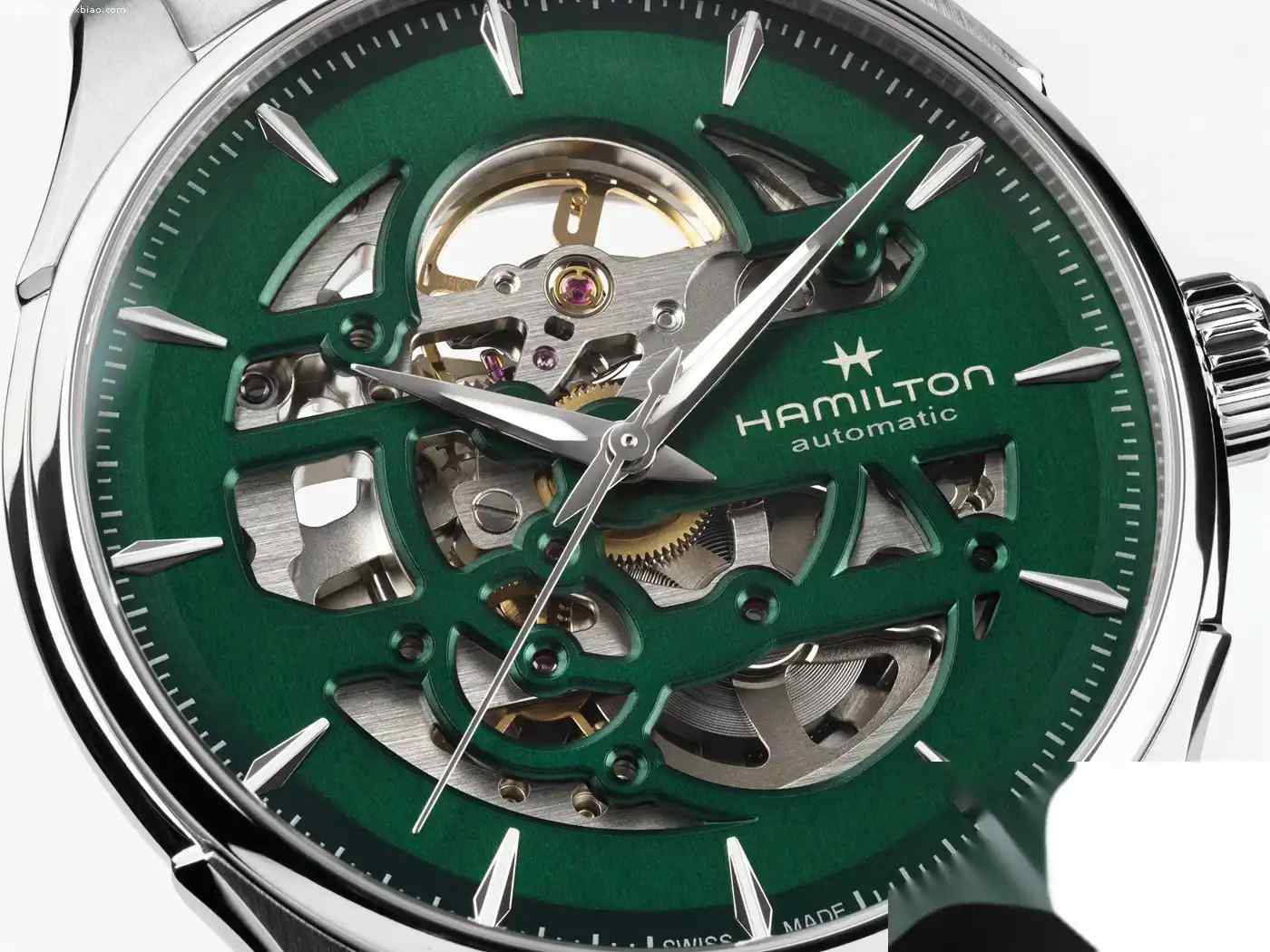 机械美学一眼入魂！汉米尔顿爵士系列镂空绿盘，正装休闲两不误 | 奈斯探表