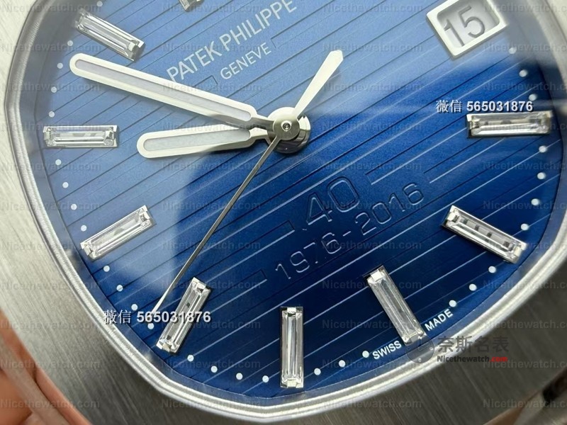 3K厂40周年鹦鹉螺5711实测爆火！324一体机芯+蓝面钻刻+背透神还原，戴出去没人信是复刻？ | 奈斯探表