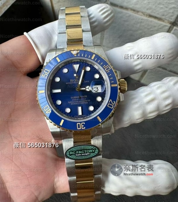 【配重天花板】RC厂间金黑蓝水鬼3135实测：185克真·原装手感，细节拉满闭眼入！ | 奈斯探表