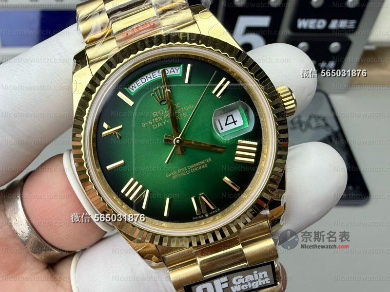 专柜同款沉甸手感！QF新品烟熏绿DD36mm开箱，158克配重告别轻飘飘仿品 | 奈斯探表