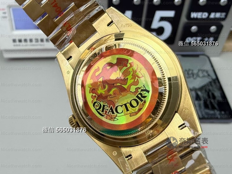 专柜同款沉甸手感！QF新品烟熏绿DD36mm开箱，158克配重告别轻飘飘仿品 | 奈斯探表