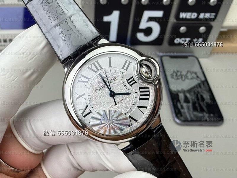 别再买错蓝气球！AF厂33mm机械款细节揭秘：076机芯停秒精准，鱼眼镜面是假货！ | 奈斯探表