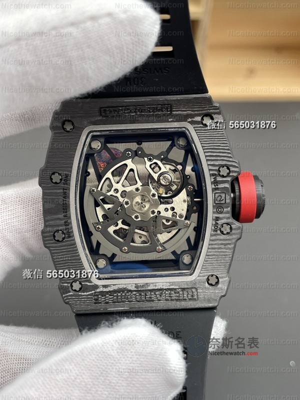 别再买改装机芯了！APS厂RM35-02独家开模，齿轮全联动，夜光对版，细节拉满！ | 奈斯探表