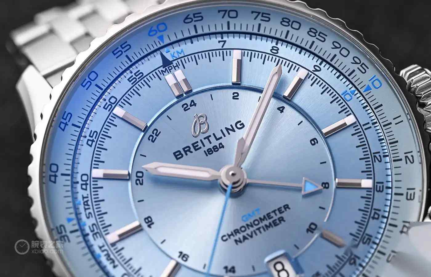 冰蓝盘颠覆传统！百年灵航空计时表41mm完美平衡复古与时尚 | 奈斯探表