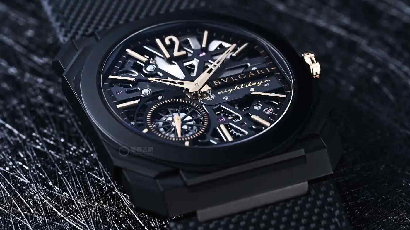 仅5.95mm厚度！宝格丽黑金镂空腕表震撼上市，8天动储颠覆认知 | 奈斯探表