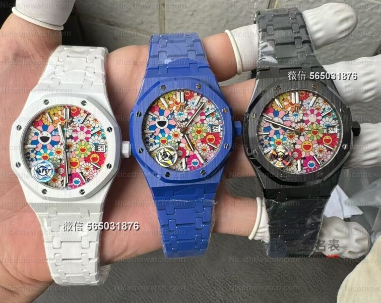 别再只看黑水鬼了！这款APS15500太阳花陶瓷表，戴上秒变街头焦点！ | 奈斯探表