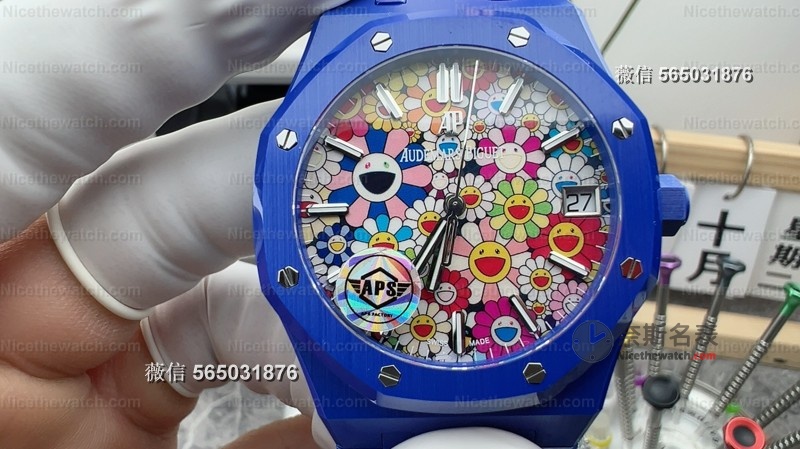 别再只看黑水鬼了！这款APS15500太阳花陶瓷表，戴上秒变街头焦点！ | 奈斯探表