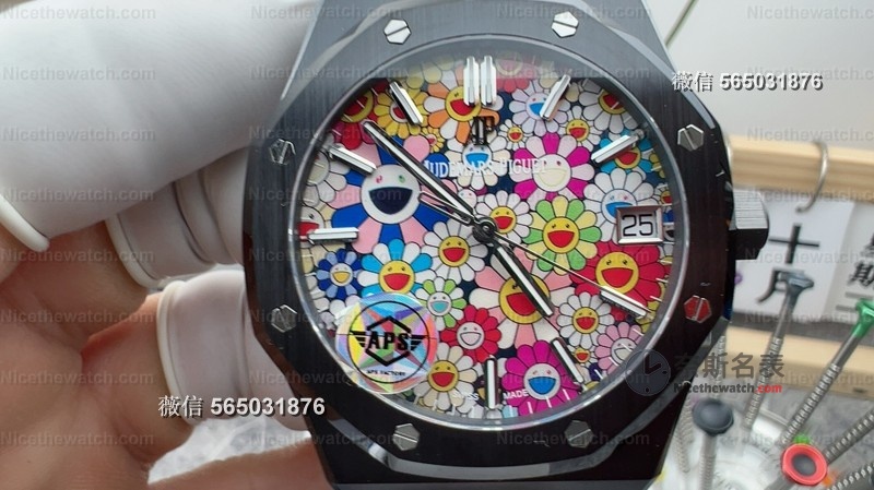 别再只看黑水鬼了！这款APS15500太阳花陶瓷表，戴上秒变街头焦点！ | 奈斯探表