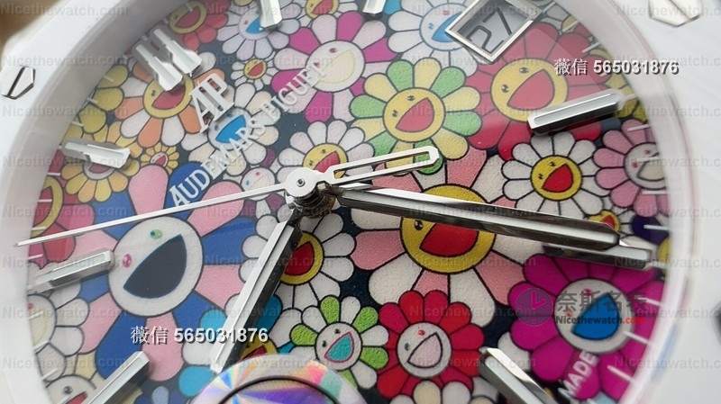 别再只看黑水鬼了！这款APS15500太阳花陶瓷表，戴上秒变街头焦点！ | 奈斯探表