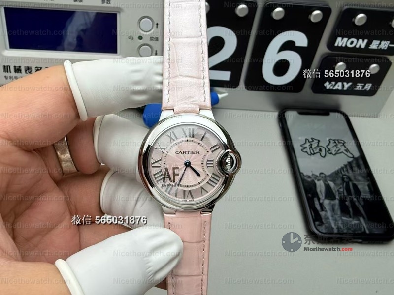 凯特王妃同款平替来了！AF卡地亚蓝气球33mm，细节拉满，连行家都难辨真假！ | 奈斯探表