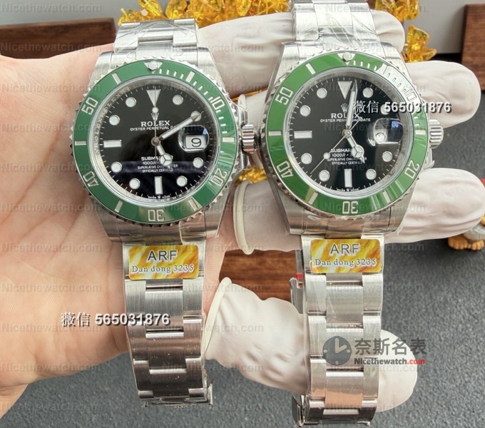 首发四代绿水鬼！ARF厂果木绿圈+丹东3235机芯，细节竟不输VS？ | 奈斯探表