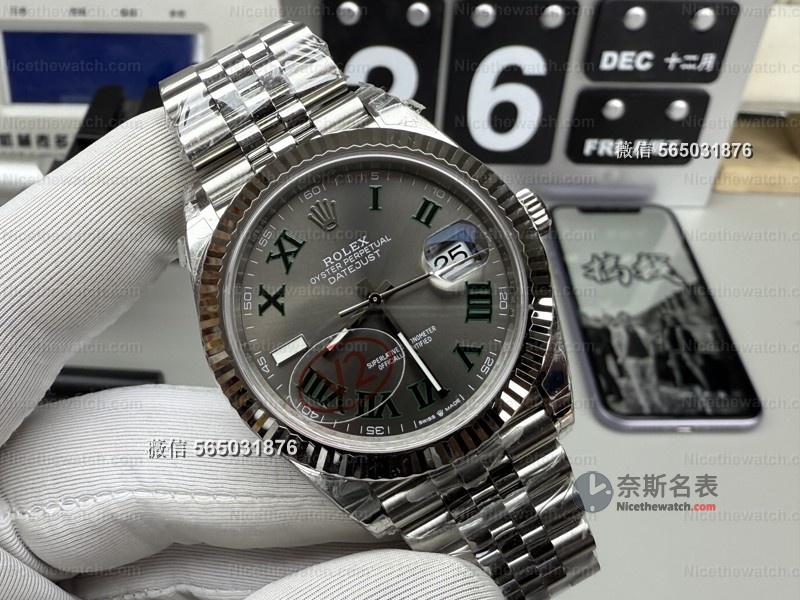 狗牙圈闪到反光？VS厂绿萝日志V2细节解析，这做工真的像正品？ | 奈斯探表