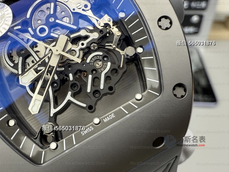 1450硬度“太空灰”上手！ZF厂RM055碳化钛表壳评测：真碳化钛+RMUL2机芯，硬核玩家闭眼 | 奈斯探表